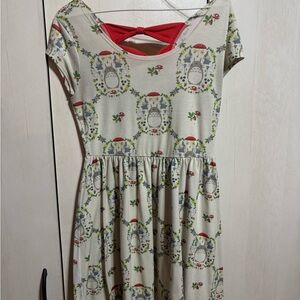 Her Universe Red and Green Bateau Neck Sundress